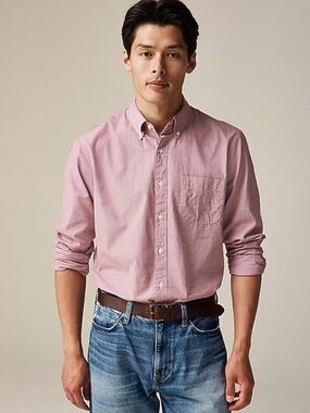 J Crew Shirt XL Slim Untucked Red